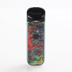 Authentic SMOKTech SMOK Nord 15W 1100mAh Pod System Starter Kit - IML 7-Color Resin Streak, 1.4 Ohm / 0.6 Ohm, 3ml