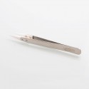 Authentic Vpdam Stainless Steel + Ceramic Straight Tip Tweezers for E-s / RDA / RTA / RDTA Atomizer - White