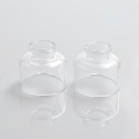 Authentic Steam Crave Glaz RDSA V1.1 Replacement Glass Top Cap - Transparent (2 PCS)