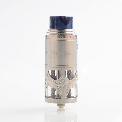 [Ships from Bonded Warehouse] Authentic Vapefly Brunhilde Top Coiler RTA Rebuildable Tank Atomizer - Silver, SS, 8ml, 25mm