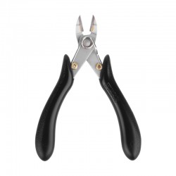 Authentic Wotofo Spring Loaded Flush Cutter Diagonal Pliers for DIY Coil Building - Black, Tungsten Steel + Plastic