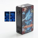 Authentic Vapelustion Hannya 230W TC VW Variable Wattage Box Mod - Graffiti, 2 x 18650