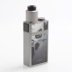 Authentic Uwell Blocks 90W Squonk Box Mod + Nunchaku RDA Kit - Grey, 1 x 18650, 15ml