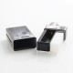 Authentic Uwell Blocks 90W Squonk Box Mod + Nunchaku RDA Kit - Grey, 1 x 18650, 15ml