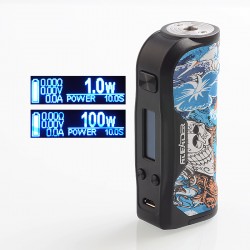 Authentic Aleader Orbit 100W TC VW Variable Wattage Box Mod - Blue, 1~100W, 1 x 18650 / 21700 / 20700