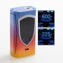 Authentic SMOKTech SMOK Procolor 225W TC VW Variable Wattage Box Mod - Blue + Multi-color, 6~225W, 2 x 18650