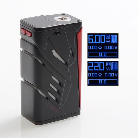 Authentic SMOKTech SMOK T-PRIV 220W TC VW Variable Wattage Box Mod - Black, 6~220W, 2 x 18650