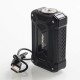 Authentic Rincoe Mechman 228W TC VW Variable Wattage Box Mod - Steel Case Full Black, 1~228W, 2 x 18650