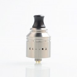 Authentic Vapefly Holic MTL RDA Rebuildable Dripping Atomizer w/ BF Pin - Silver, Stainless Steel, 22.2mm Diameter