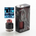 Authentic Wismec Luxotic Surface 80W TC VW Squonk Mod + Kestrel RDTA Kit - Basketball, 1~80W, 6.5ml + 4ml, 1 x 18650