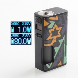 Authentic Wismec Luxotic Surface 80W TC VW Squonk Box Mod - Unistar, 1~80W, 6.5ml, 1 x 18650