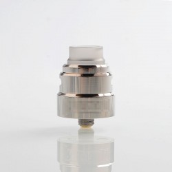 SXK Reload S Style RDA Rebuildable Dripping Atomizer w/ BF Pin - Silver, 316 Stainless Steel, 24mm Diameter