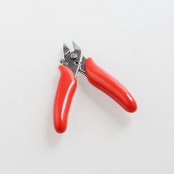 Authentic ThunderHead Creations THC Diagonal Cutter Pliers for DIY Coil Building - Red, Stainless Steel