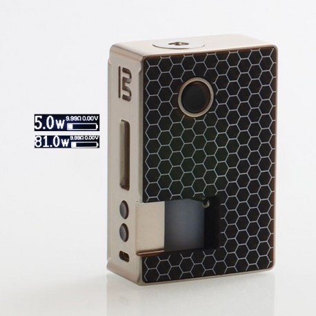 Authentic Blitz Vigor 81W TC VW Variable Wattage Squonk Box Mod - Silver, 5~81W, 1 x 18650 / 20700, 10ml