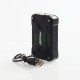 Authentic Rincoe Mechman 228W TC VW Variable Wattage Box Mod - Steel Wing Full Black, 1~228W, 2 x 18650