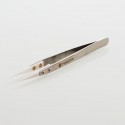 Authentic ThunderHead Creations Straight Ceramic Head Tweezers for RDA / RTA / RDTA - Silver + White