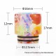 Authentic Vapesoon DT237-C 810 Replacement Drip Tip for TFV12 Tank, Goon RDA - Transparent Multicolor, Resin, 17mm