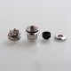 Authentic Oumier Bulk RTA Rebuildable Tank Atomizer - Silver, Stainless Steel, 6.5ml, 28mm Diameter
