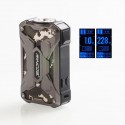 Authentic Rincoe Mechman 228W TC VW Variable Wattage Box Mod - Steel Wing Camo SS, 1~228W, 2 x 18650