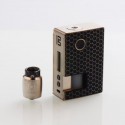 Authentic Blitz Vigor 81W TC VW Squonk Box Mod + Ghoul BF RDA Kit - Silver, 5~81W, 1 x 18650 / 20700, 10ml, 22mm Diameter