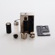 Authentic Blitz Vigor 81W TC VW Squonk Box Mod + Ghoul BF RDA Kit - Silver, 5~81W, 1 x 18650 / 20700, 10ml, 22mm Diameter