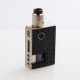 Authentic Blitz Vigor 81W TC VW Squonk Box Mod + Ghoul BF RDA Kit - Silver, 5~81W, 1 x 18650 / 20700, 10ml, 22mm Diameter