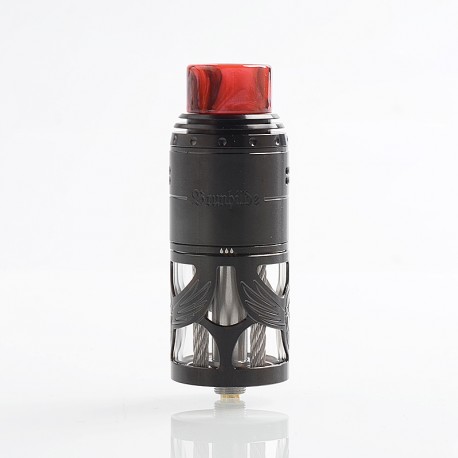 [Ships from Bonded Warehouse] Authentic Vapefly Brunhilde Top Coiler RTA Rebuildable Tank Atomizer - Black, SS, 8ml, 25mm