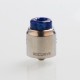 Authentic Wotofo Recurve Dual RDA Rebuildable Dripping Atomizer w/ BF Pin - Silver, Stainless Steel, 24mm Diameter