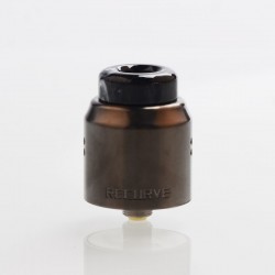 Authentic Wotofo Recurve Dual RDA Rebuildable Dripping Atomizer w/ BF Pin - Gun Metal, Stainless Steel, 24mm Diameter