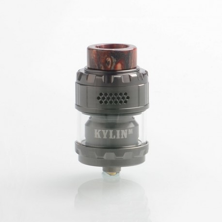 Authentic VandyVape Kylin M Mesh RTA Rebuildable Tank Atomizer - Gun Metal, 3ml / 4.5ml, 24mm Diameter