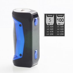 [Ships from Bonded Warehouse] Authentic GeekVape Aegis Solo 100W TC VW Variable Wattage Box Mod - Blue, 5~100W, 1 x 18650