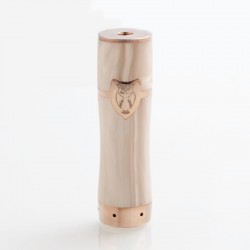 Authentic Onetop Pallas Mechancial Tube Mod - White, Resin + Brass, 1 x 18650