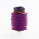 Authentic Hellvape Passage RDA Rebuildable Dripping Atomizer w/ BF Pin - Purple, Stainless Steel, 24mm Diameter