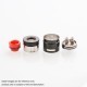 Authentic Hellvape Passage RDA Rebuildable Dripping Atomizer w/ BF Pin - Black, Stainless Steel, 24mm Diameter