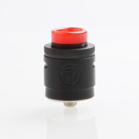 Authentic Hellvape Passage RDA Rebuildable Dripping Atomizer w/ BF Pin - Matte Full Black, Stainless Steel, 24mm Diameter