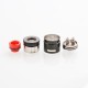Authentic Hellvape Passage RDA Rebuildable Dripping Atomizer w/ BF Pin - Full Black, Stainless Steel, 24mm Diameter