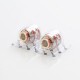 Authentic Uwell Valyrian 2 II Quadruple Meshed Coil Head - Silver, Stainless Steel, 0.15ohm (100~120W) (2 PCS)