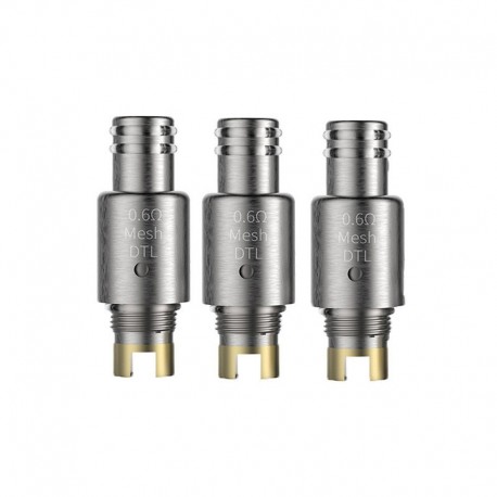 [Ships from Bonded Warehouse] Authentic Smoant Pasito Pod Replacement DTL Mesh Coil Head - Silver, 0.6ohm (20~25W) (3 PCS)