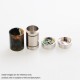 Authentic Ultroner Mini Stick Tube Mechanical Mod - Silver + Blue, SS + Stabilized Wood, 1 x 18350