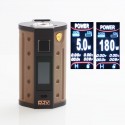 Authentic DEJAVU DJV D7 180W TC VW Variable Wattage Box Mod - Sand Yellow, 5~180W, 2 x 18650