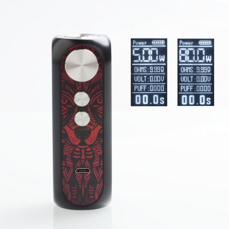 Authentic OBS Cube X 80W VW Variable Wattage Box Mod - Bloody Mary, 3.2~4.2V, 1 x 18650