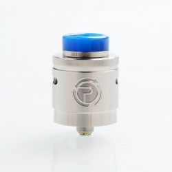 Authentic Hellvape Passage RDA Rebuildable Dripping Atomizer w/ BF Pin - Silver, Stainless Steel, 24mm Diameter