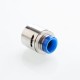 Authentic Hellvape Passage RDA Rebuildable Dripping Atomizer w/ BF Pin - Silver, Stainless Steel, 24mm Diameter