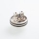 Authentic Hellvape Passage RDA Rebuildable Dripping Atomizer w/ BF Pin - Silver, Stainless Steel, 24mm Diameter
