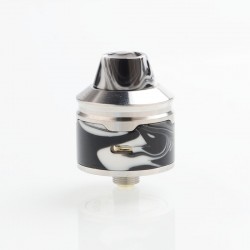 Authentic Aleader Rocket RDA Rebuildable Dripping Atomizer - Black, SS + Resin, 24mm Diameter