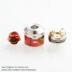 Authentic Aleader Rocket RDA Rebuildable Dripping Atomizer - Red, SS + Resin, 24mm Diameter