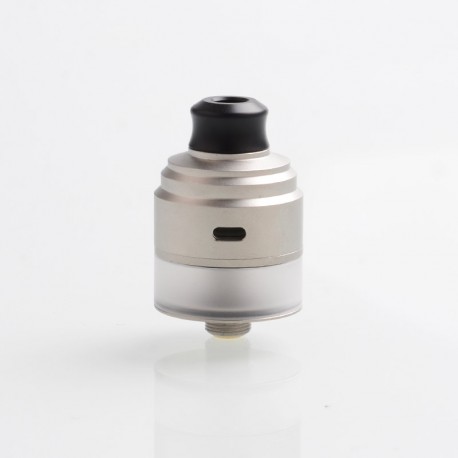 Authentic Gas Mods HALA RDTA Rebuildable Dripping Tank Atomizer w/ BF Pin - Silver, Stainless Steel, 22mm