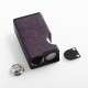 Authentic Ultroner x Asmodus Luna 80W Squonk Box Mod - Purple, Aluminum + Stabilized Wood, 1 x 18650, 6ml