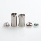 Authentic Ambition Mods Luxem MOSFET Semi-Mechanical Tube Mod - Silver, 1 x 18350 / 18650, 23mm Diameter