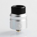 Authentic Wotofo Nudge RDA Rebuildable Dripping Atomizer w/ BF Pin - Silver, Aluminum + 316 Stainless Steel, 22mm Diameter